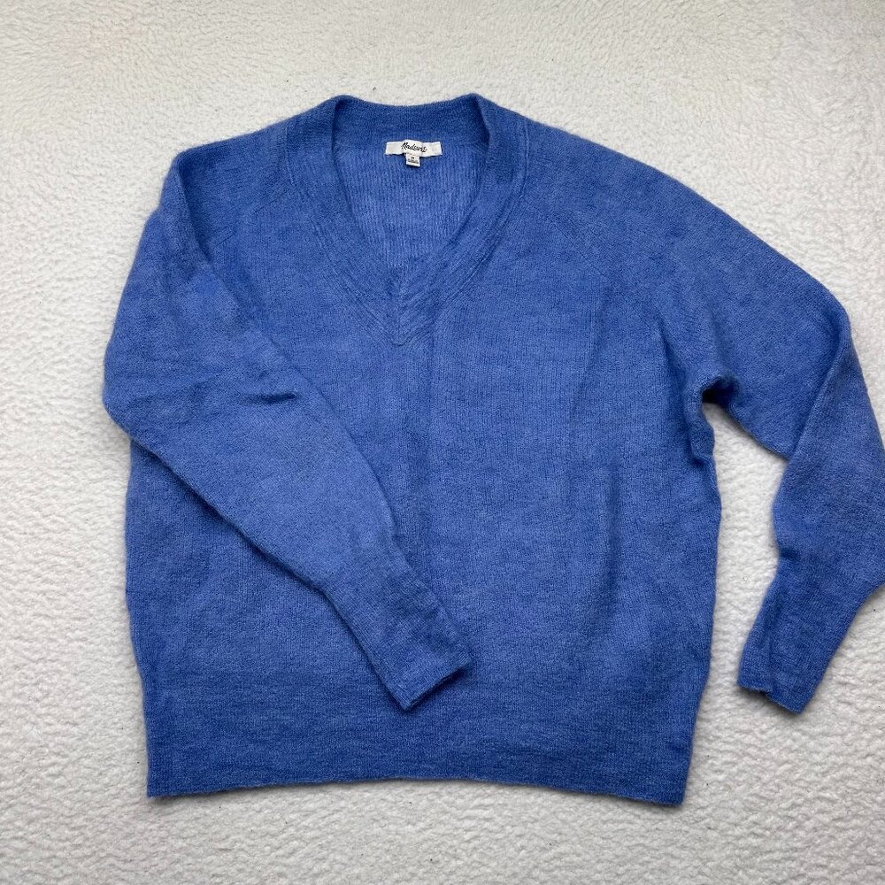 Madewell Blue Pullover Sweater Alpaca Medium